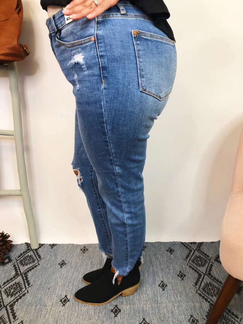 Iris & Rainbow Boutique New Arrivals #K770 Take A Knee Judy Blue Girlfriend Jeans 21 Iris & Rainbow Boutique New Arrivals #K770 Take A Knee Judy Blue Girlfriend Jeans