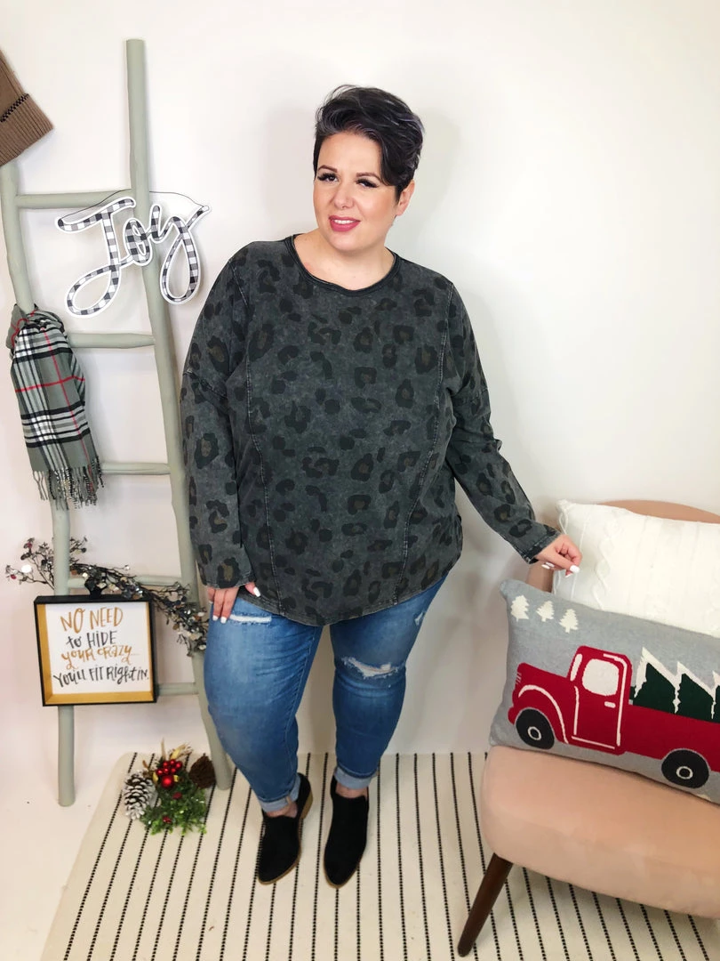 Iris & Rainbow Boutique New Arrivals #L267 Dipped In Wild Long Sleeve Leopard Top 5 Iris & Rainbow Boutique New Arrivals #L267 Dipped In Wild Long Sleeve Leopard Top