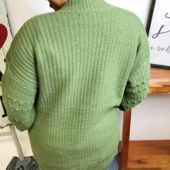 Iris & Rainbow Boutique #L643 Pretty World Cardigan (Olive) New Arrivals