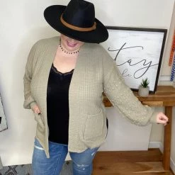 Iris & Rainbow Boutique #L642 Pretty World Cardigan (Mocha) New Arrivals