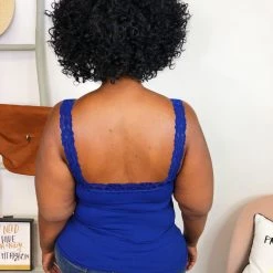 Iris & Rainbow Boutique #K824 Lizzie's Lace Cami (Ink Blue)