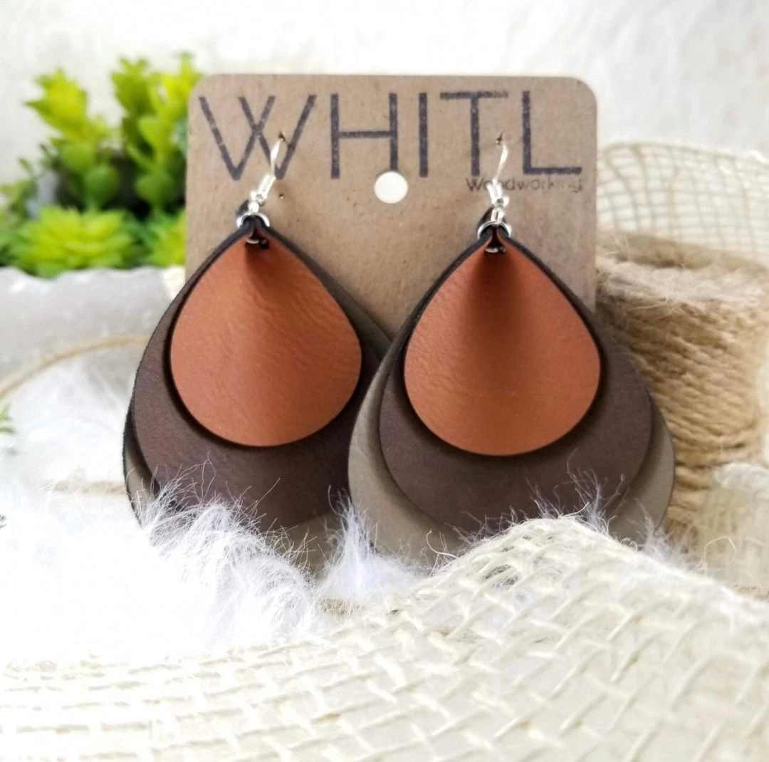 Iris & Rainbow Boutique #750 Unique Wood Earrings 12 Iris & Rainbow Boutique #750 Unique Wood Earrings