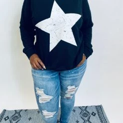 Iris & Rainbow Boutique #K459 Superhero Of The Stars Pullover New Arrivals