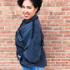 Iris & Rainbow Boutique #L331 Studded In Perfection POL Shacket New Arrivals