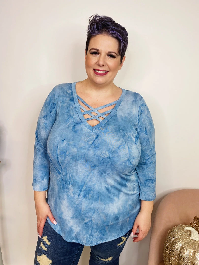 Iris & Rainbow Boutique #K981 Glittering Morning Sky Feelings 3/4 Sleeves Top New Arrivals 4 Iris & Rainbow Boutique #K981 Glittering Morning Sky Feelings 3/4 Sleeves Top New Arrivals