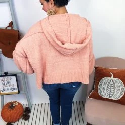 Iris & Rainbow Boutique New Arrivals #K985 Blush My Days Hooded Sweater 14 Iris & Rainbow Boutique New Arrivals #K985 Blush My Days Hooded Sweater