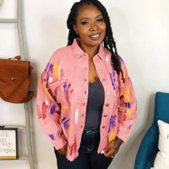 Iris & Rainbow Boutique #K837 Painting Life In Color POL Jacket