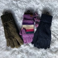 Iris & Rainbow Boutique #E63 CC Ribbed Gloves New Arrivals