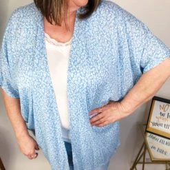 Iris & Rainbow Boutique #M611 Feel It Cardigan (Light Blue) New Arrivals