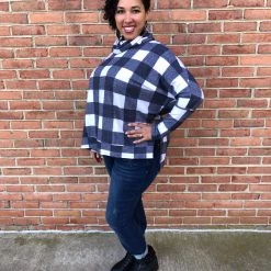Iris & Rainbow Boutique #F71 Outdoorsy Plaid Oversize Tunic