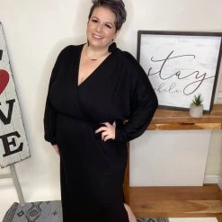 Iris & Rainbow Boutique #L452 Showstopper Maxi Dress (Black) New Arrivals