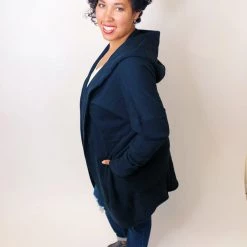 Iris & Rainbow Boutique New Arrivals #K601 Take Me Out Open Front Hoodie Cardigan