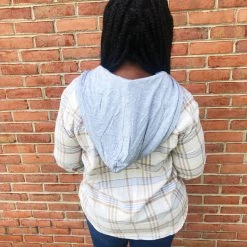 Iris & Rainbow Boutique #K694 Striped Flannel Top (BLUE) 21 Iris & Rainbow Boutique #K694 Striped Flannel Top (BLUE)