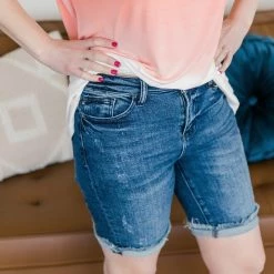 Iris & Rainbow Boutique #J810 Come On Pretty Mama Bermuda Judy Blue Shorts New Arrivals