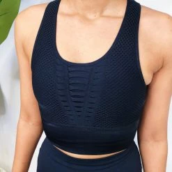 Iris & Rainbow Boutique New Arrivals #M645 I'm Unique Sport Bra (Black)