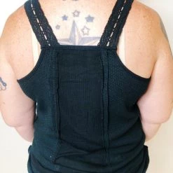 Iris & Rainbow Boutique #K399 Free Fall With Me Tank (Black) New Arrivals