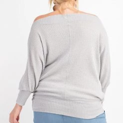 Iris & Rainbow Boutique Day To Day Off The Shoulder Top (lilac Grey) New Arrivals