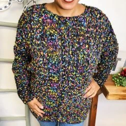 Iris & Rainbow Boutique #L836 Electrified Lights On The Dance Floor Sweater New Arrivals