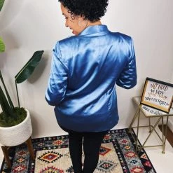 Iris & Rainbow Boutique New Arrivals #N359 French Blue Blazer Jacket