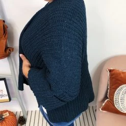 Iris & Rainbow Boutique #K989 Wrapped In POL Cardigan (NAVY)