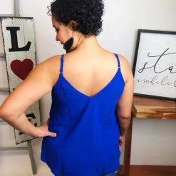 Iris & Rainbow Boutique #M237 A League Of Their Own Top (Royal)