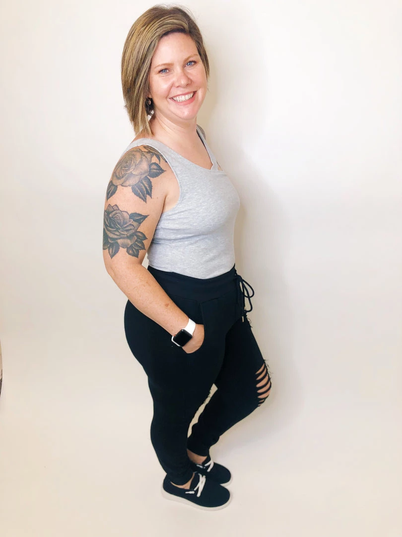 Iris & Rainbow Boutique #K396 A Savage Beginning Joggers (Black) 3 Iris & Rainbow Boutique #K396 A Savage Beginning Joggers (Black)