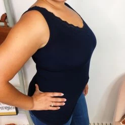 Iris & Rainbow Boutique New Arrivals #L44 Dreamy Reversible Tank (NAVY)