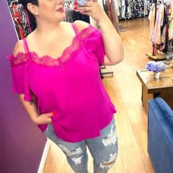 Iris & Rainbow Boutique New Arrivals #407 Onto Something Cold-shoulder Top