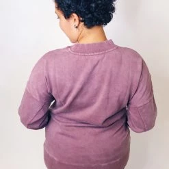 Iris & Rainbow Boutique #k605 Feeling Good, Like I Should Pullover (Mauve) New Arrivals