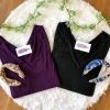 Iris & Rainbow Boutique New Arrivals #C30 Juliette's V-Neck Top (Purple)