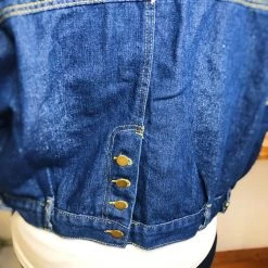 Iris & Rainbow Boutique New Arrivals #L835 Texas Pearls Cropped Jacket (Dark Denim)