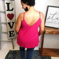 Iris & Rainbow Boutique #M233 Crochet Princess Top (Fuchsia) New Arrivals