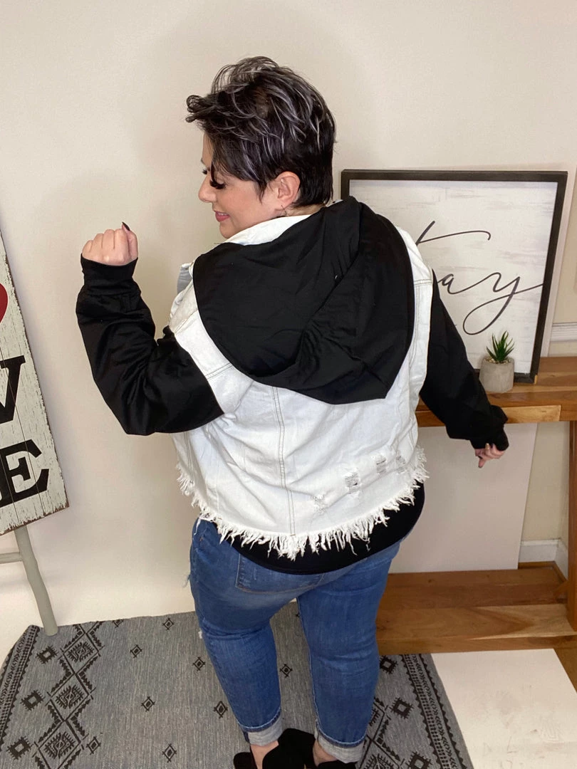 Iris & Rainbow Boutique #L545 Live In The Moment Denim Jacket (Black) New Arrivals 6 Iris & Rainbow Boutique #L545 Live In The Moment Denim Jacket (Black) New Arrivals