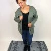 Iris & Rainbow Boutique #K714 Cheerful Pom Pom Sweater (Olive) New Arrivals