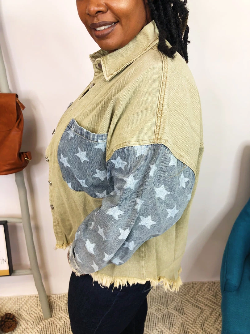 Iris & Rainbow Boutique New Arrivals #K836 Forever Your Star POL Shacket (Mocha Herb) 8 Iris & Rainbow Boutique New Arrivals #K836 Forever Your Star POL Shacket (Mocha Herb)