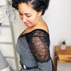 Iris & Rainbow Boutique #L451 The Look Of Love Bodysuit (Black)