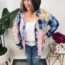 Iris & Rainbow Boutique #N252 Spring Patch Work Top New Arrivals