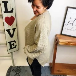 Iris & Rainbow Boutique #L642 Pretty World Cardigan (Mocha) New Arrivals