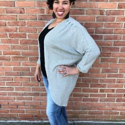 Easel New Arrivals #J10 Spring Is In The Air Cardigan (Sage)