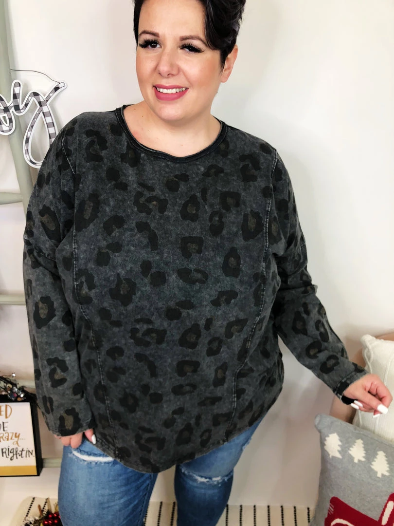 Iris & Rainbow Boutique New Arrivals #L267 Dipped In Wild Long Sleeve Leopard Top 3 Iris & Rainbow Boutique New Arrivals #L267 Dipped In Wild Long Sleeve Leopard Top