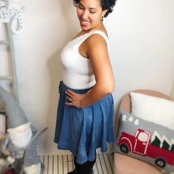 Iris & Rainbow Boutique New Arrivals #L821 Turning Your Orbit Around Flare Skirt