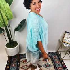 Iris & Rainbow Boutique #N323 Wispy Ombre Kimono