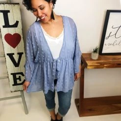 Iris & Rainbow Boutique #M165 Heat Waves Kimono