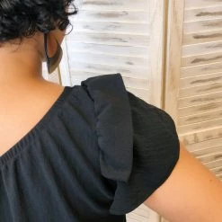 Iris & Rainbow Boutique New Arrivals #K123 Put A Bow On It Off Shoulder Top