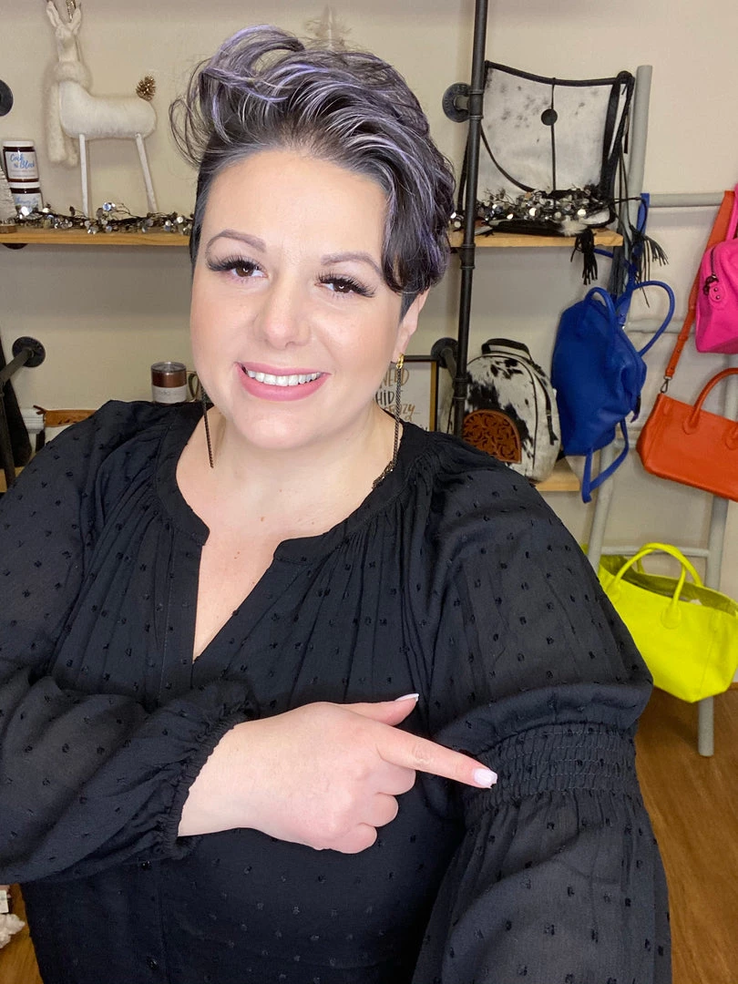 Iris & Rainbow Boutique #H263 Evening Cruise Swiss Dot Top (Black) New Arrivals 5 Iris & Rainbow Boutique #H263 Evening Cruise Swiss Dot Top (Black) New Arrivals