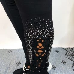 Iris & Rainbow Boutique #K778 Shine On Lace Leggings