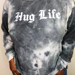 Iris & Rainbow Boutique New Arrivals #K642 Hug Life Tie Dye Sweatshirt