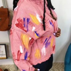 Iris & Rainbow Boutique #K837 Painting Life In Color POL Jacket 18 Iris & Rainbow Boutique #K837 Painting Life In Color POL Jacket