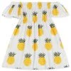 Iris & Rainbow Boutique New Arrivals #J226 Sweet Pineapple Off The Shoulder Dress