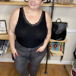 Iris & Rainbow Boutique New Arrivals #F58 Tia's Gray Cuffed Boyfriend Judy Blue Jeans